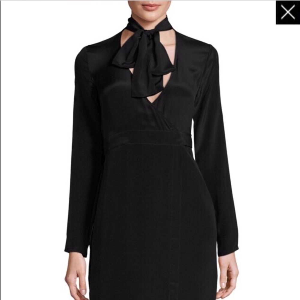 Silk wrap dress XS